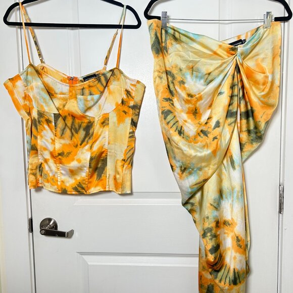 PRETTY LITTLE THING TWO PIECE RUCHED SET - Picture 10 of 14